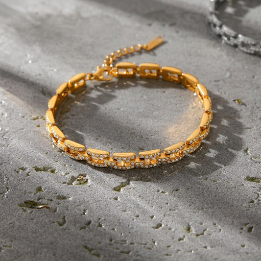 Chain Link Pavé Bracelet