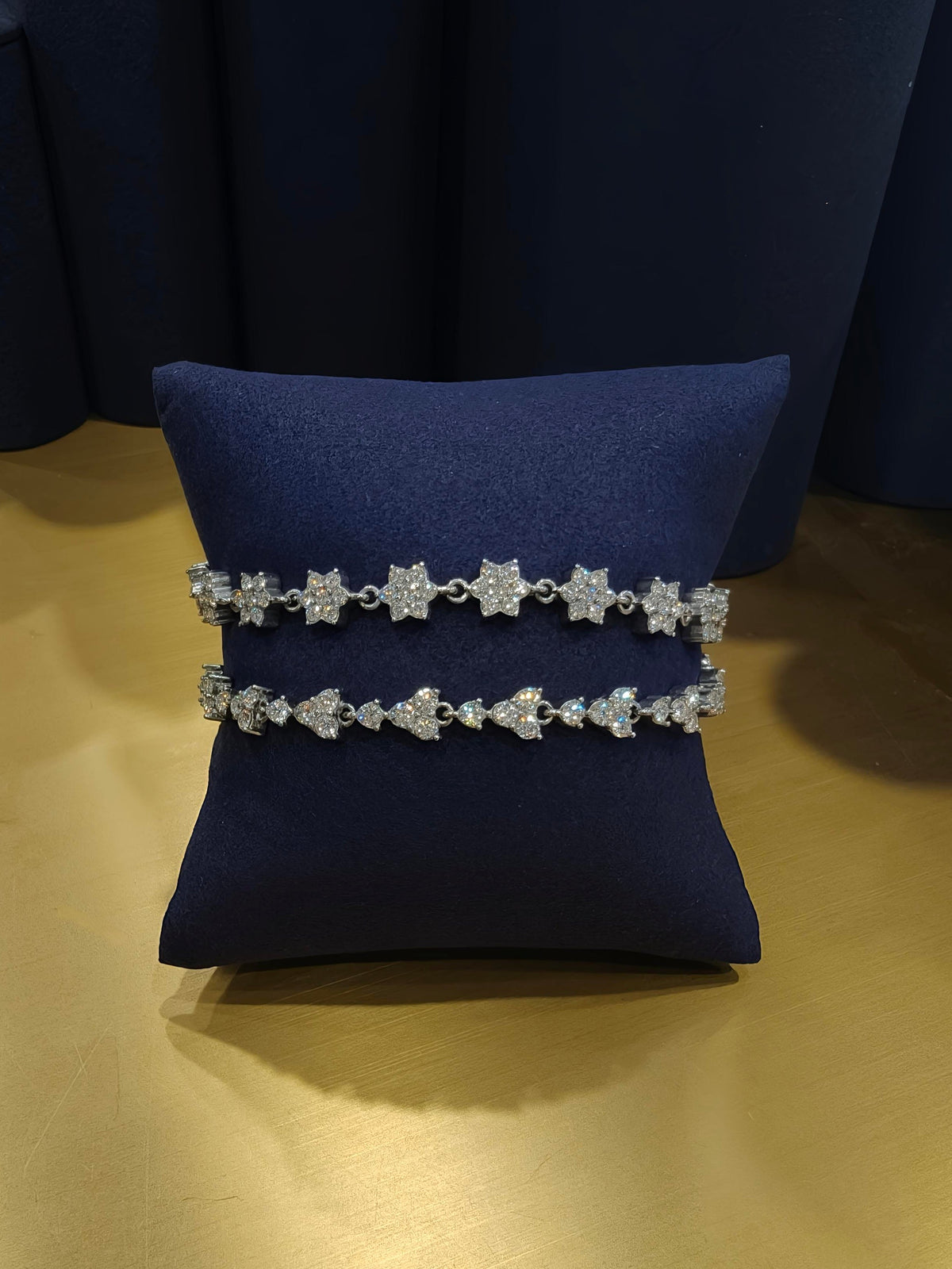 Tri Stone Bracelet Silver