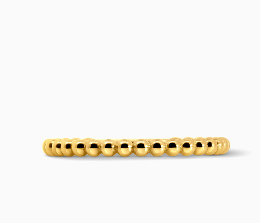 Beaded Ring 18K Gold plated