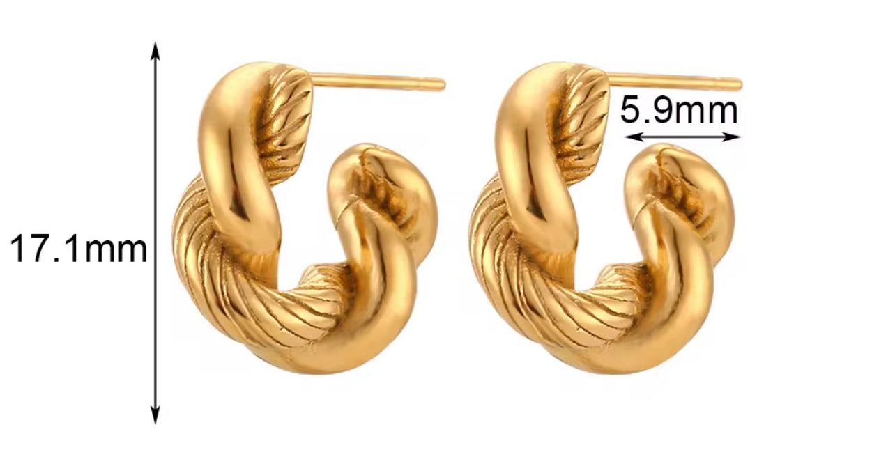 Twisted Rope Earrings