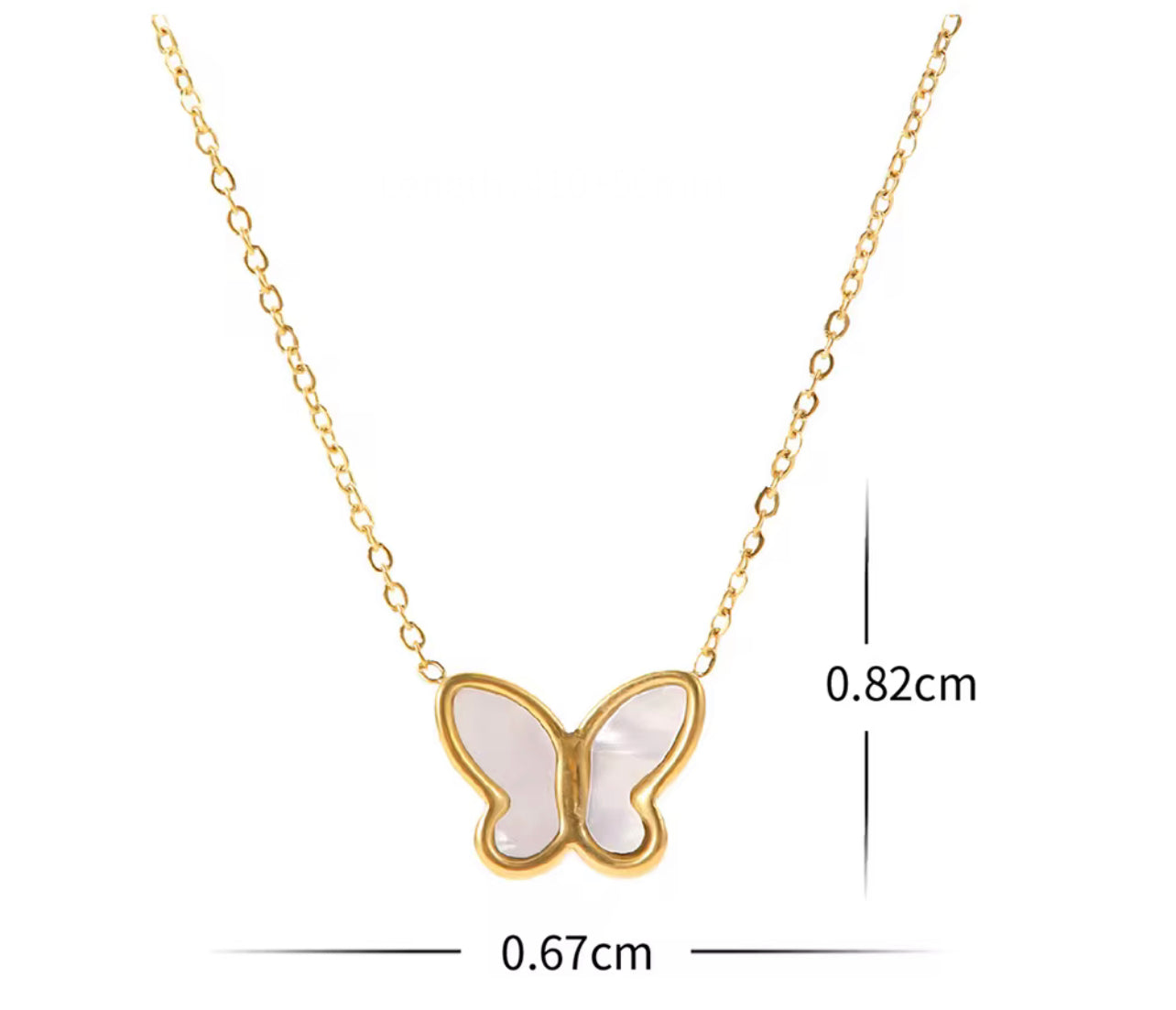 Pearl Butterfly Necklace