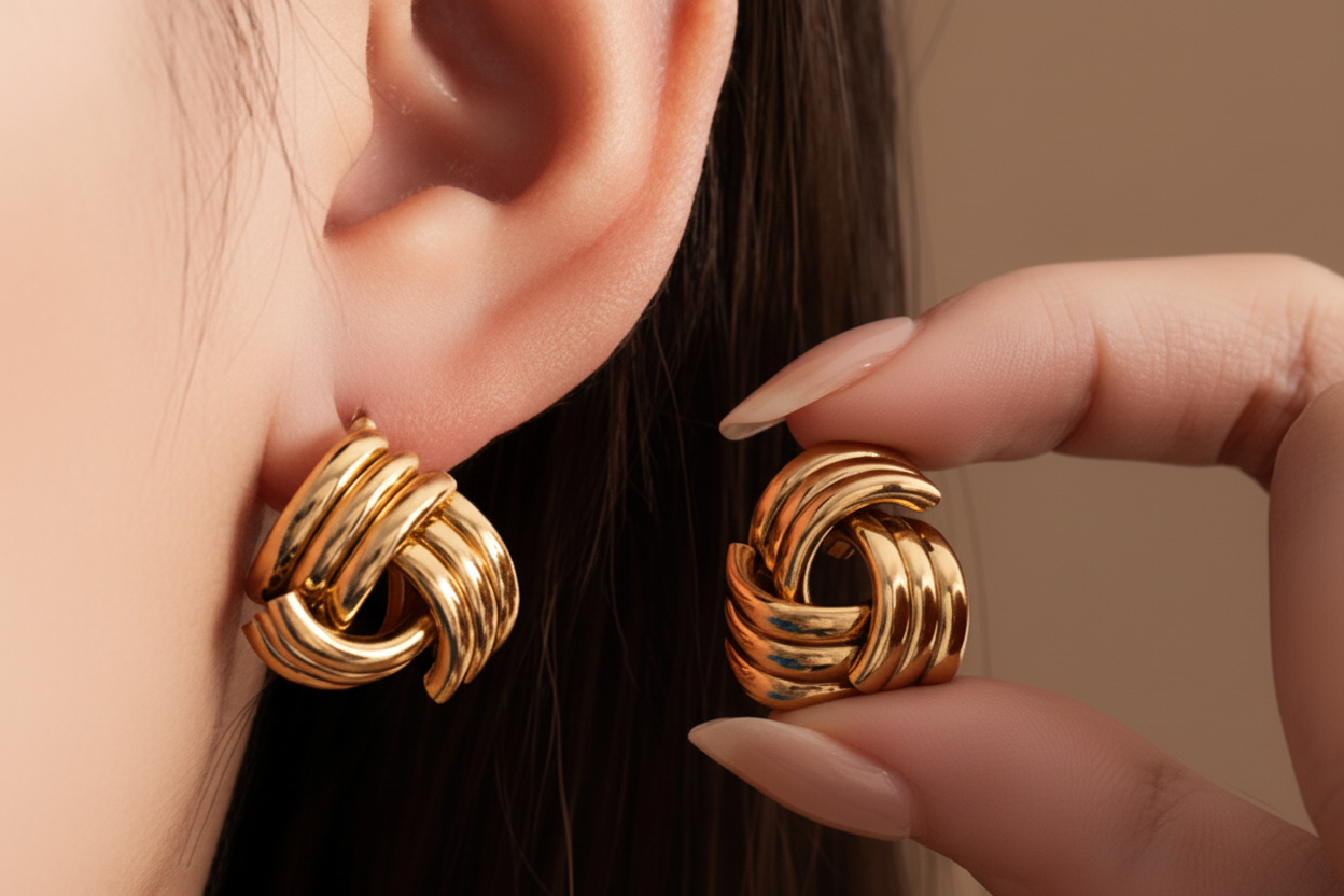 Tri Stud Earrings