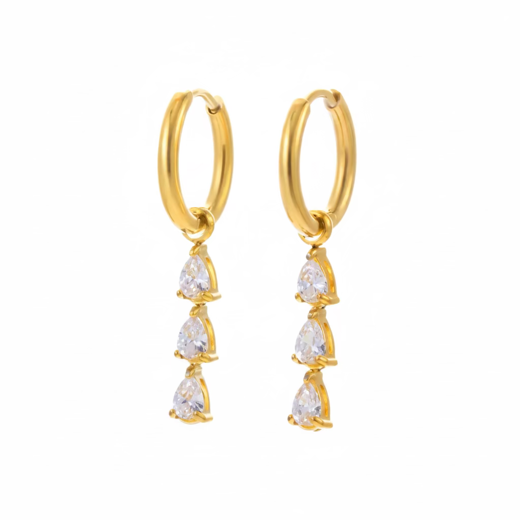 Drop Stone Earrings