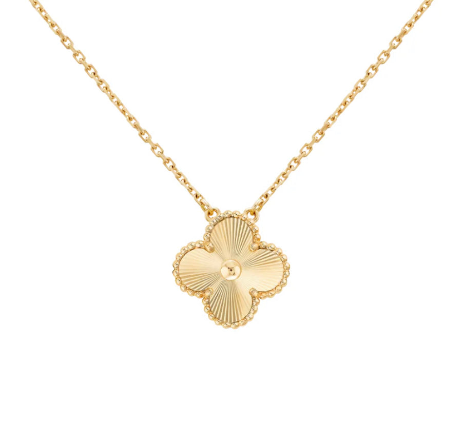 Flower Necklace - Gold