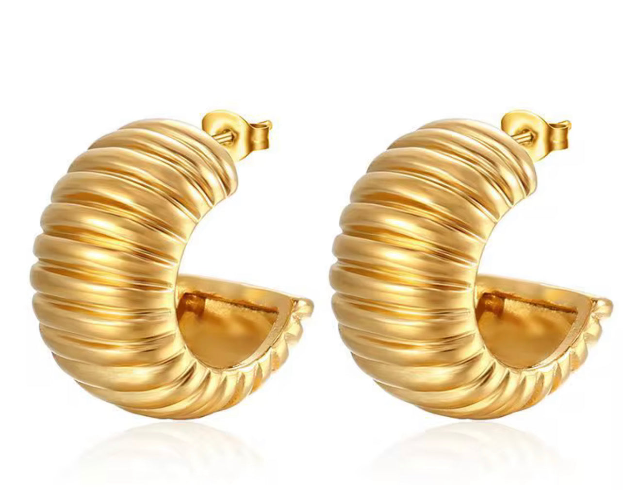 Chunky Hoop Earrings