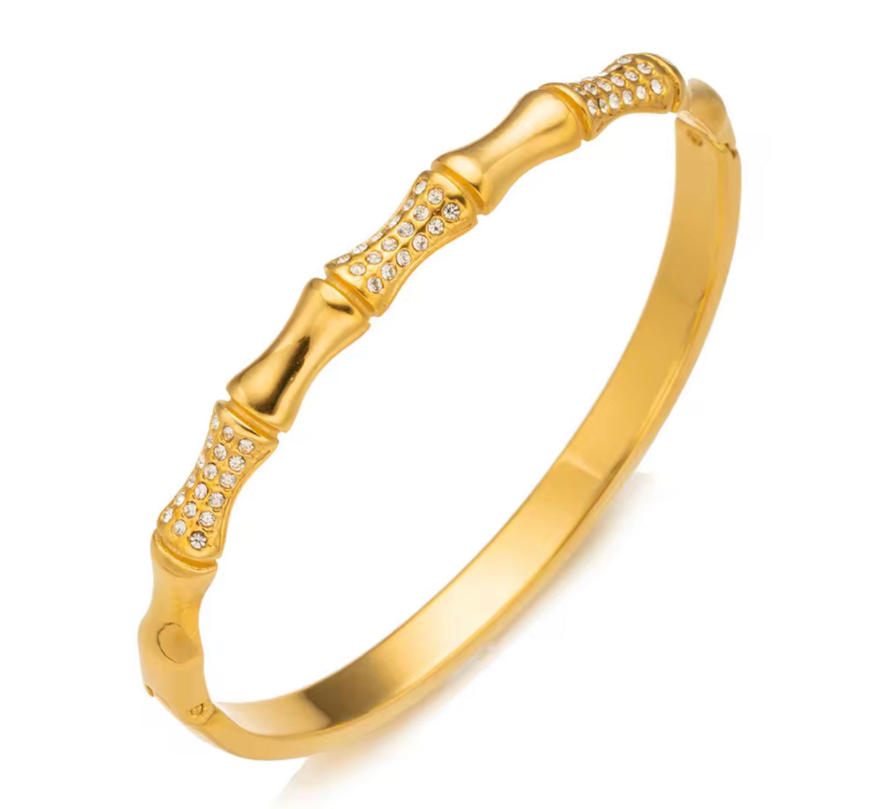 Bamboo Studded Bangle