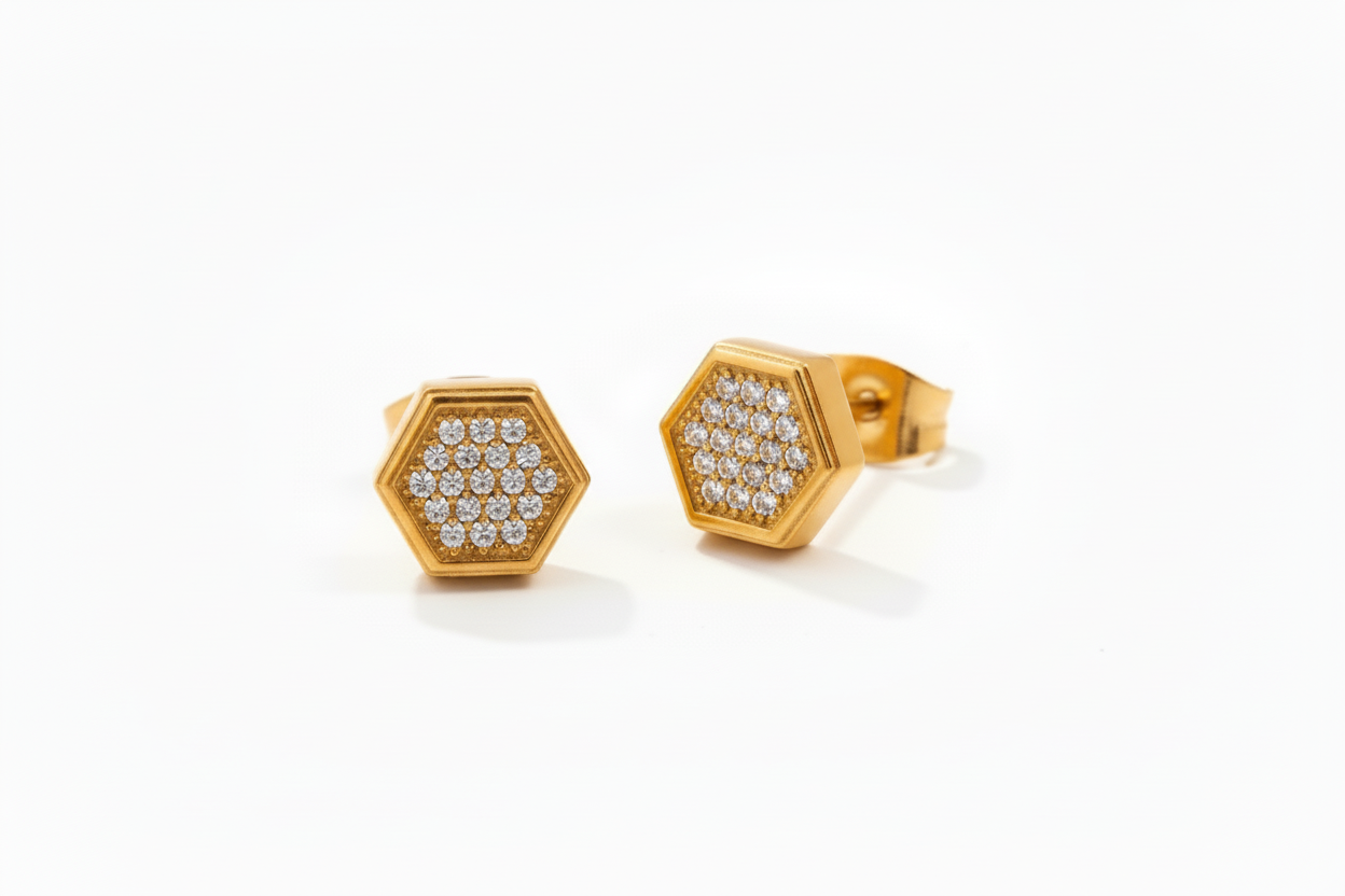 Geo Stud Earrings