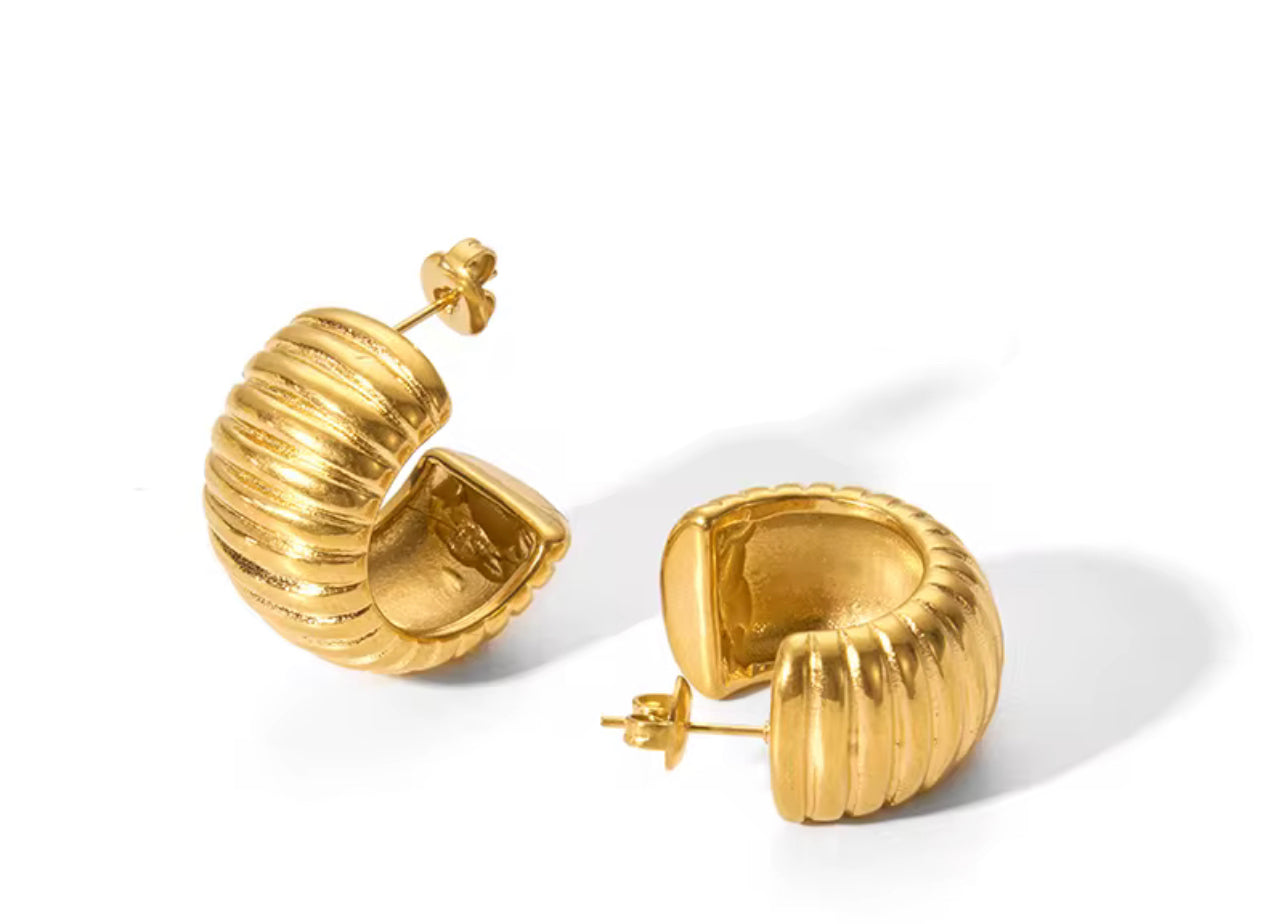 Chunky Hoop Earrings