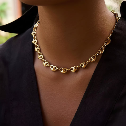 Puff Heart Necklace