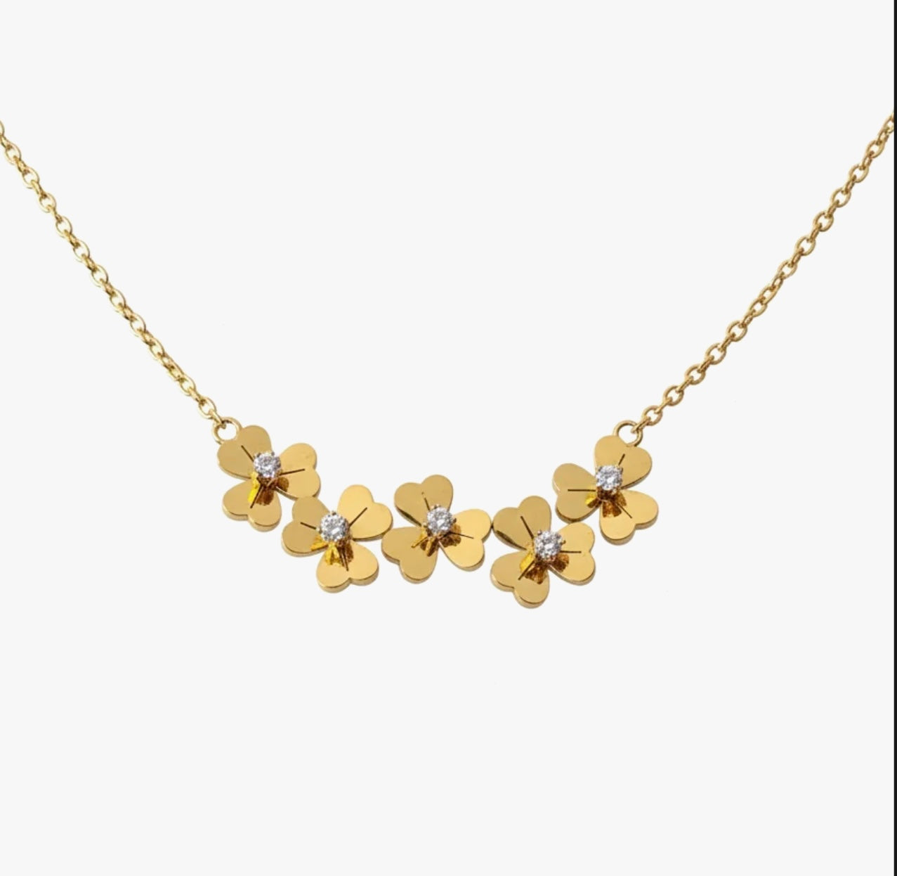 Five Flower Necklace