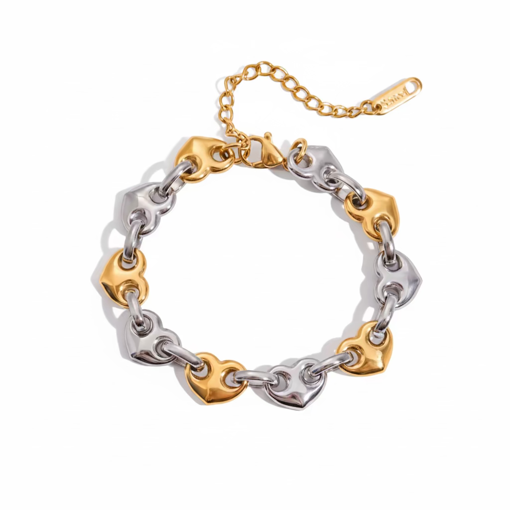 Puff Heart Bracelet