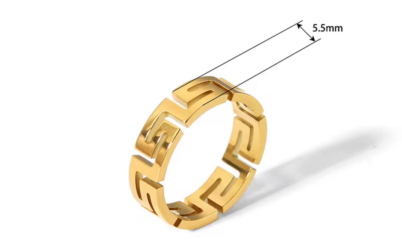 Greek Key Ring