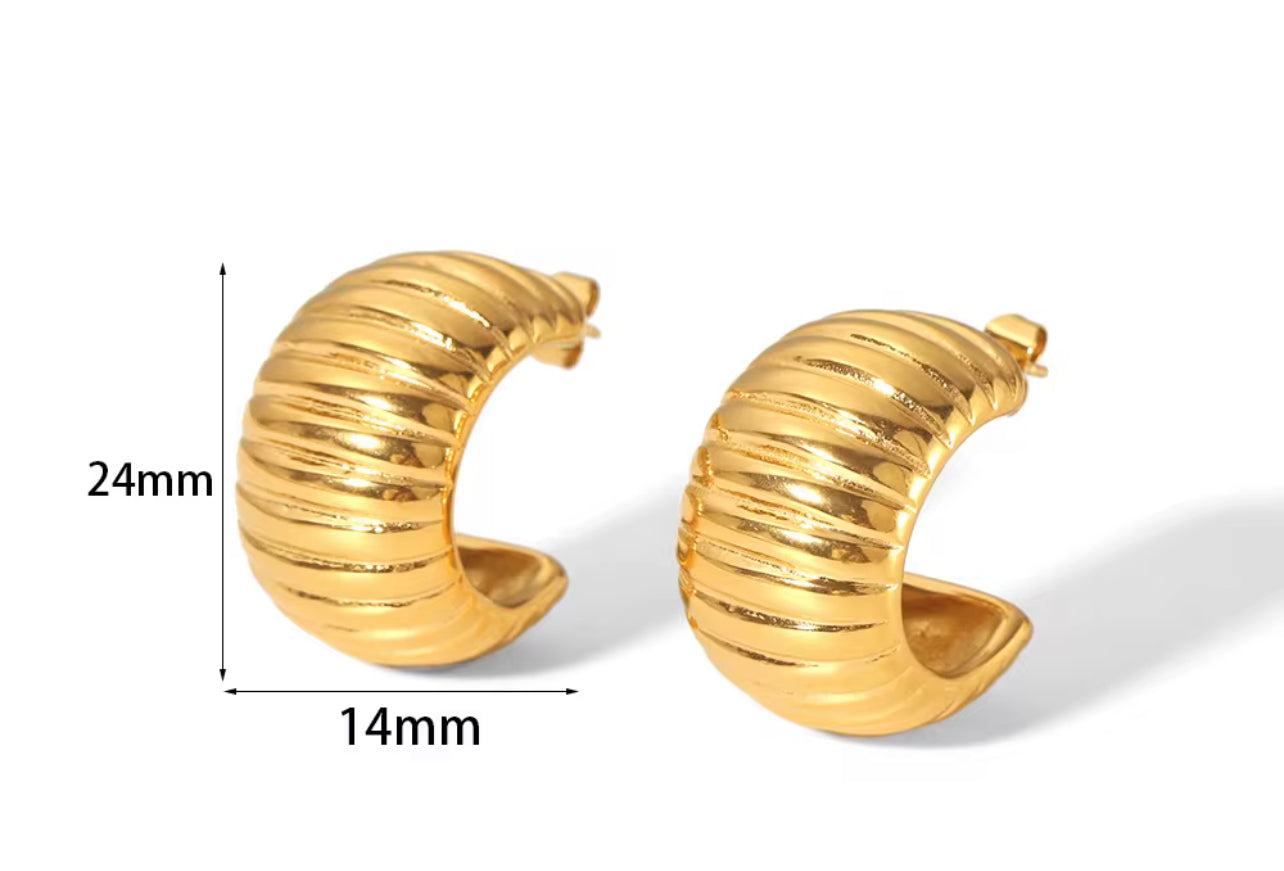 Chunky Hoop Earrings