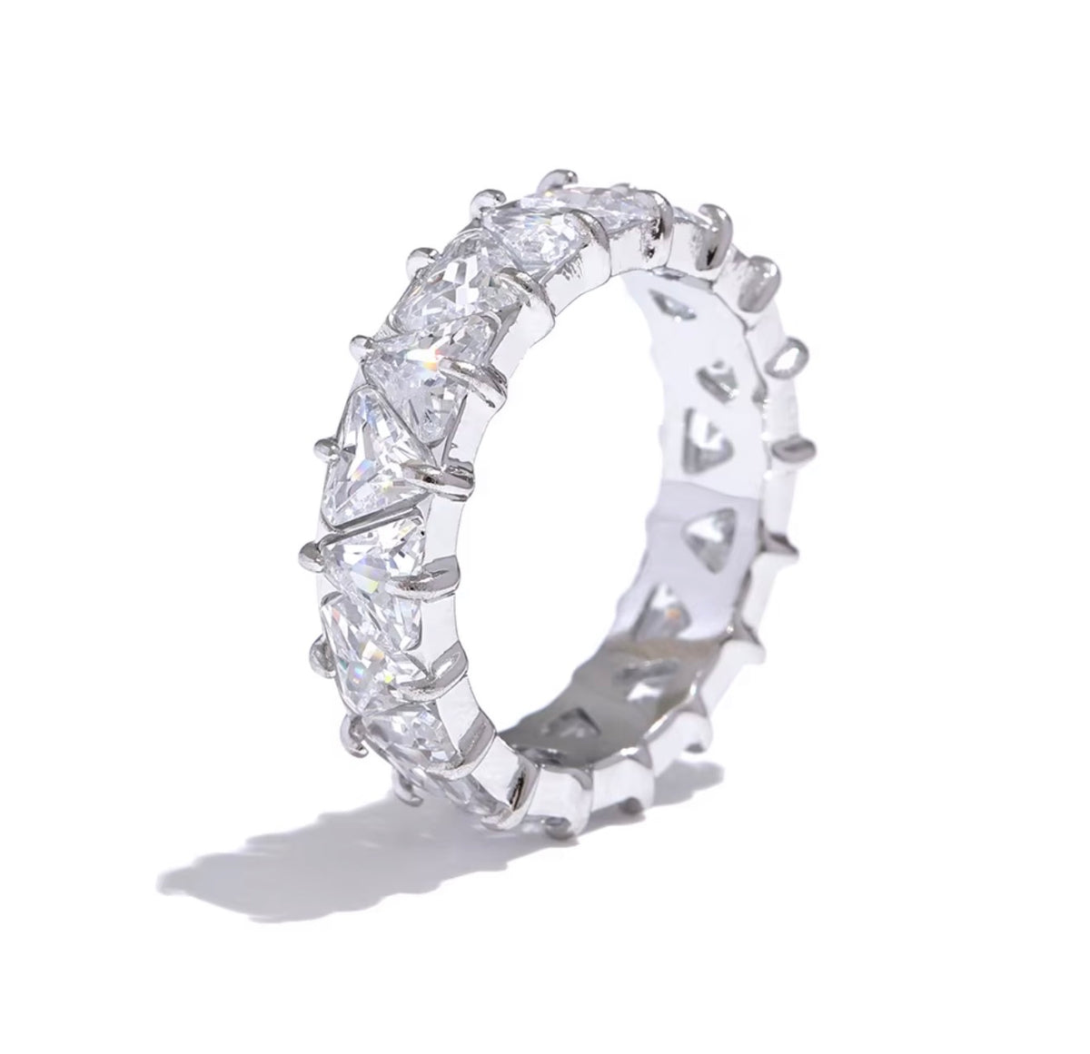 Infinity Edge Ring Silver