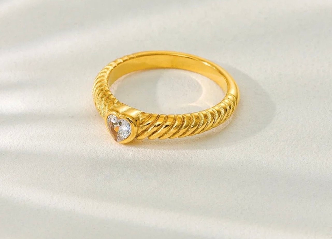 Heart Stone Ring
