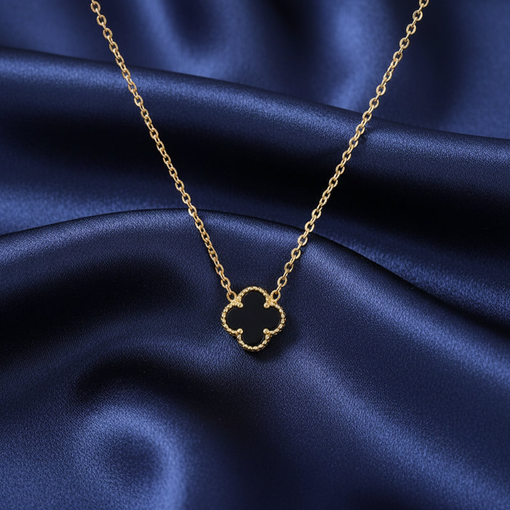 Flower pendant-Black