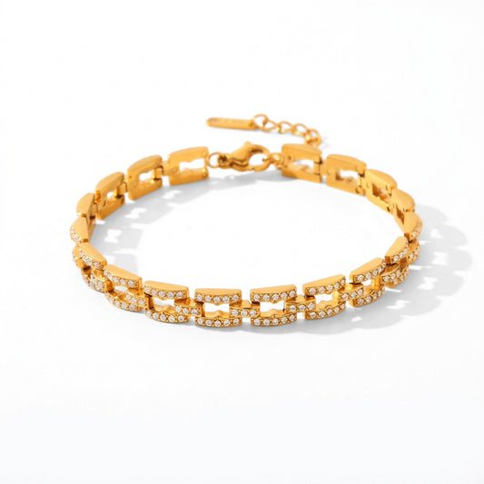Chain Link Pavé Bracelet