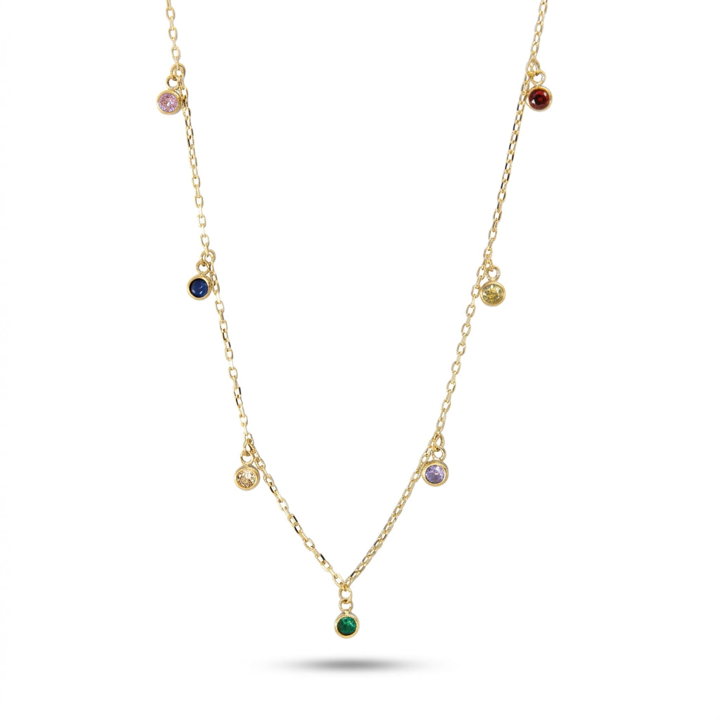 Rainbow Charm Necklace