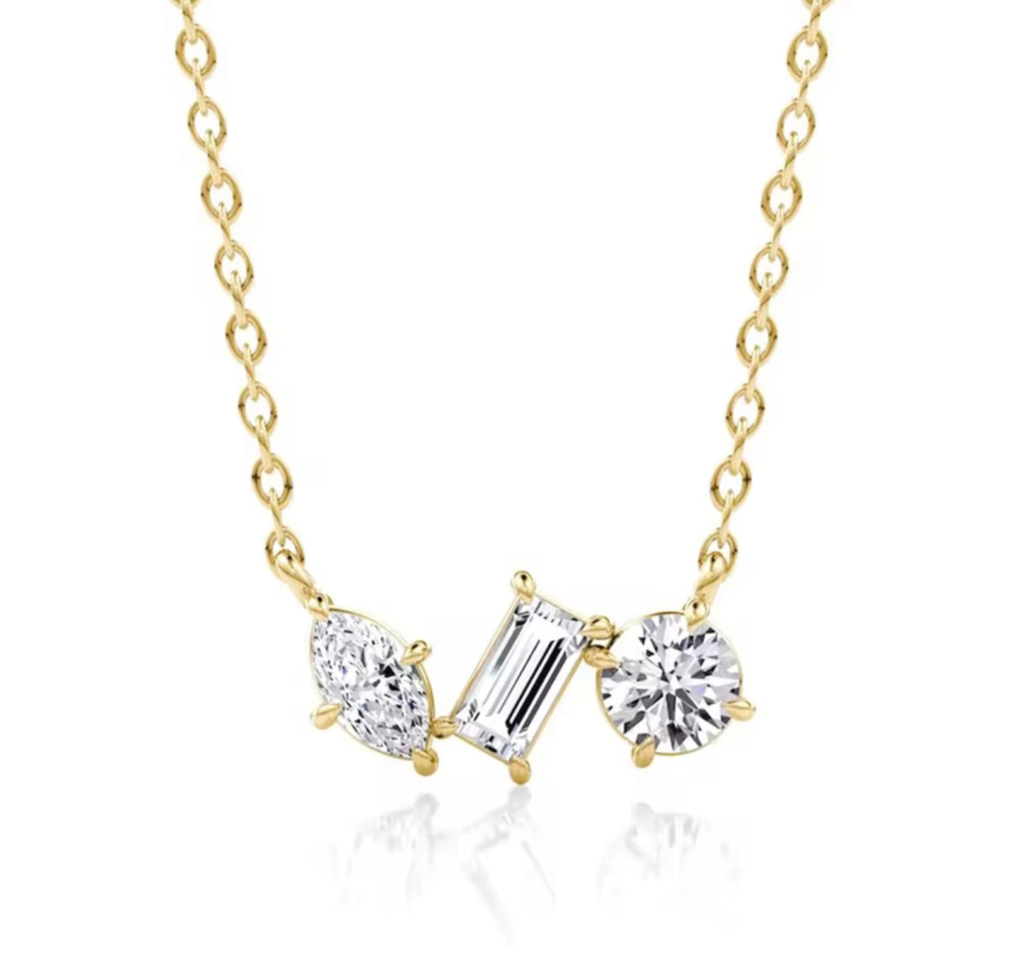 Tri-Stone Necklace