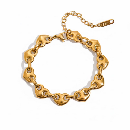 Puff Heart Bracelet