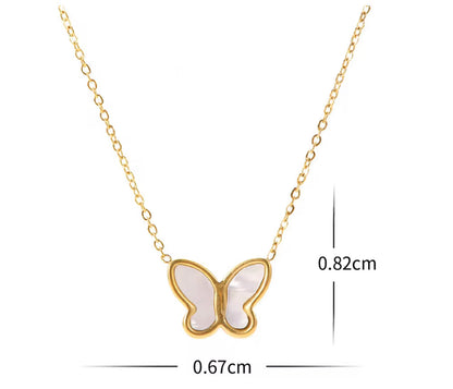 Pearl Butterfly Necklace