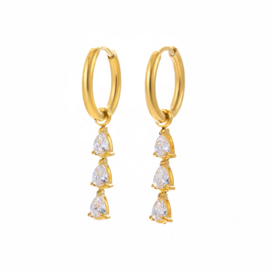 Drop Stone Earrings