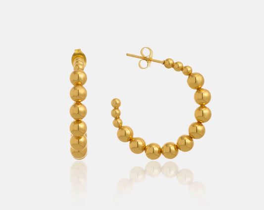 Beaded Hoops