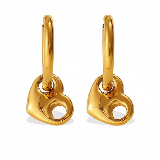 Puff Heart Earrings