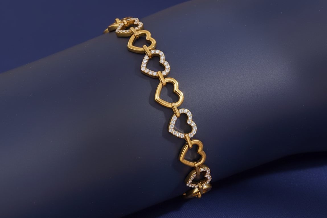 Pavé Heart  Bracelet