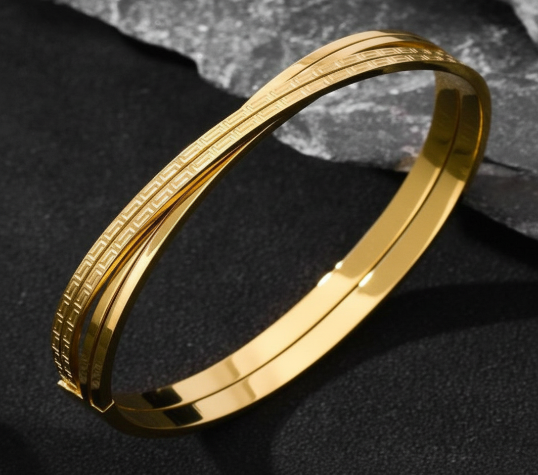 Criss Cross Key Bangle