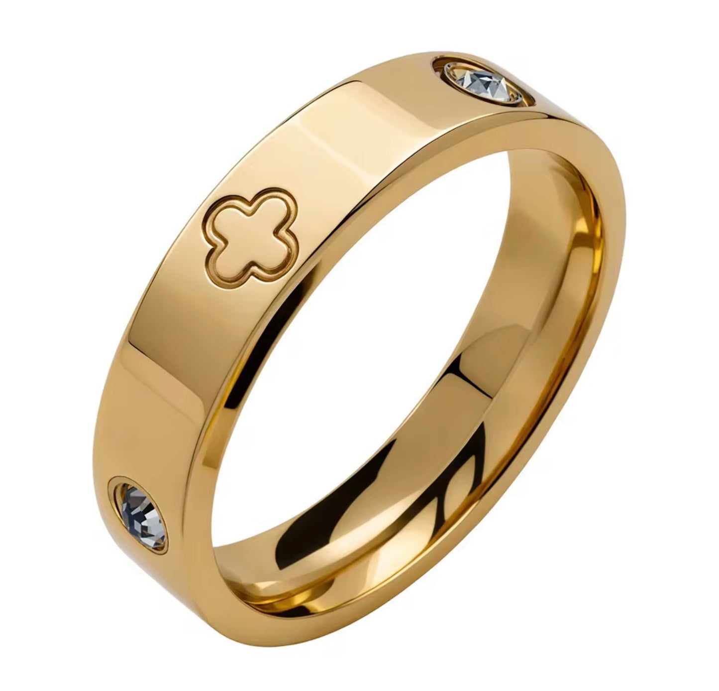 Clover Stone Ring