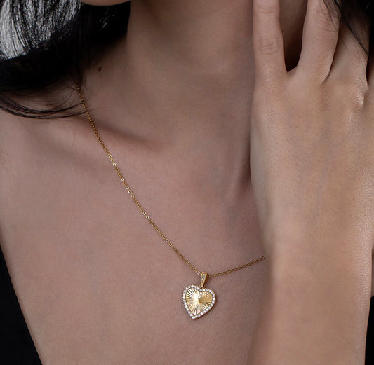 Pavé Heart Necklace