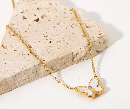 Pearl Butterfly Necklace