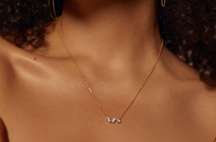 Tri-Stone Necklace