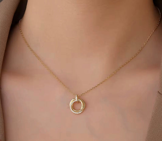 Pavé Circle Necklace