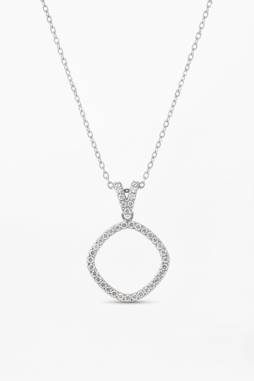 Cube Necklace Silver