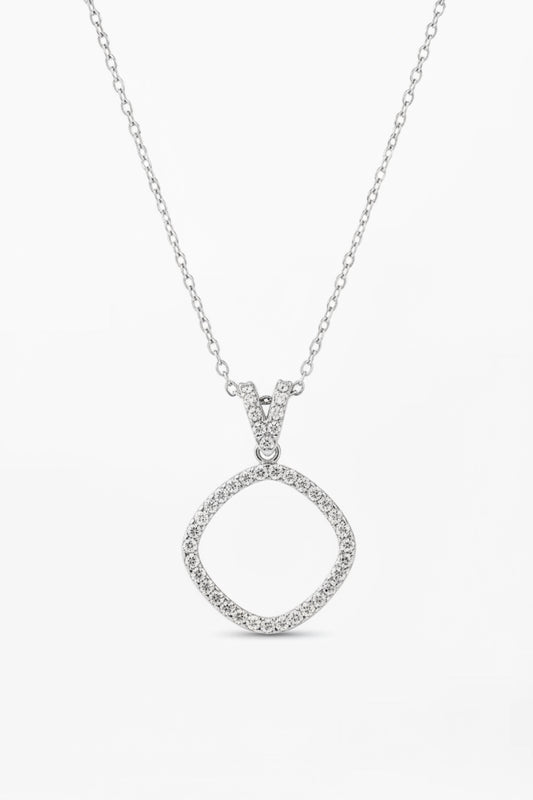 Cube Necklace Silver