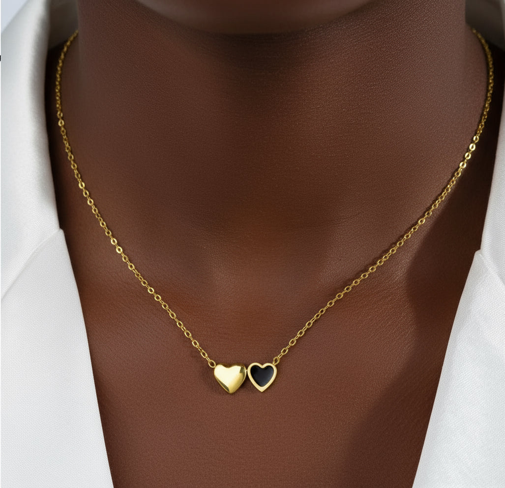 Double Heart Necklace