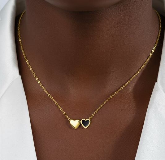 Double Heart Necklace