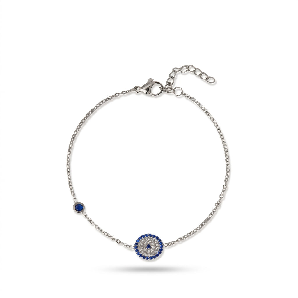 Touch Of Blue Bracelet Silver