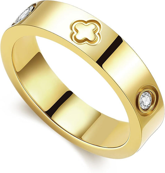 Clover Stone Ring