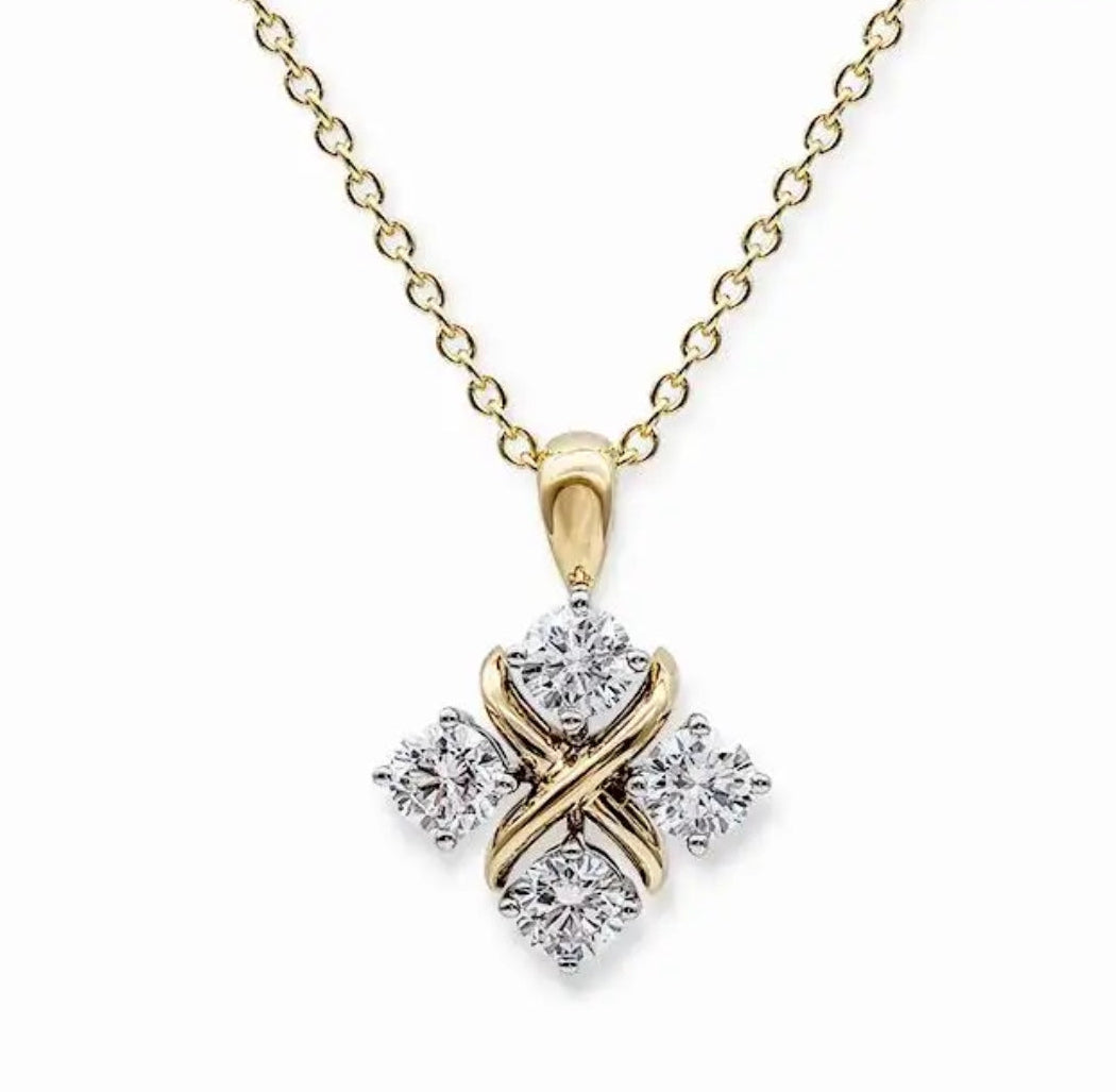 X & Stone Necklace