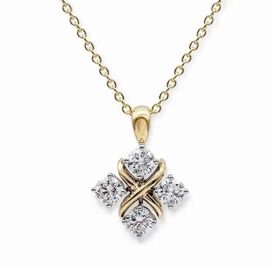 X & Stone Necklace
